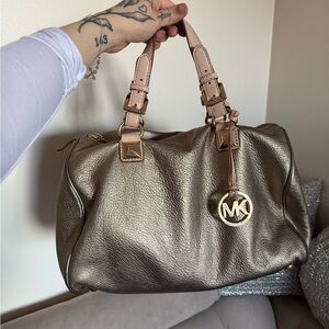 Michael Kors Shimmering Gold Satchel
